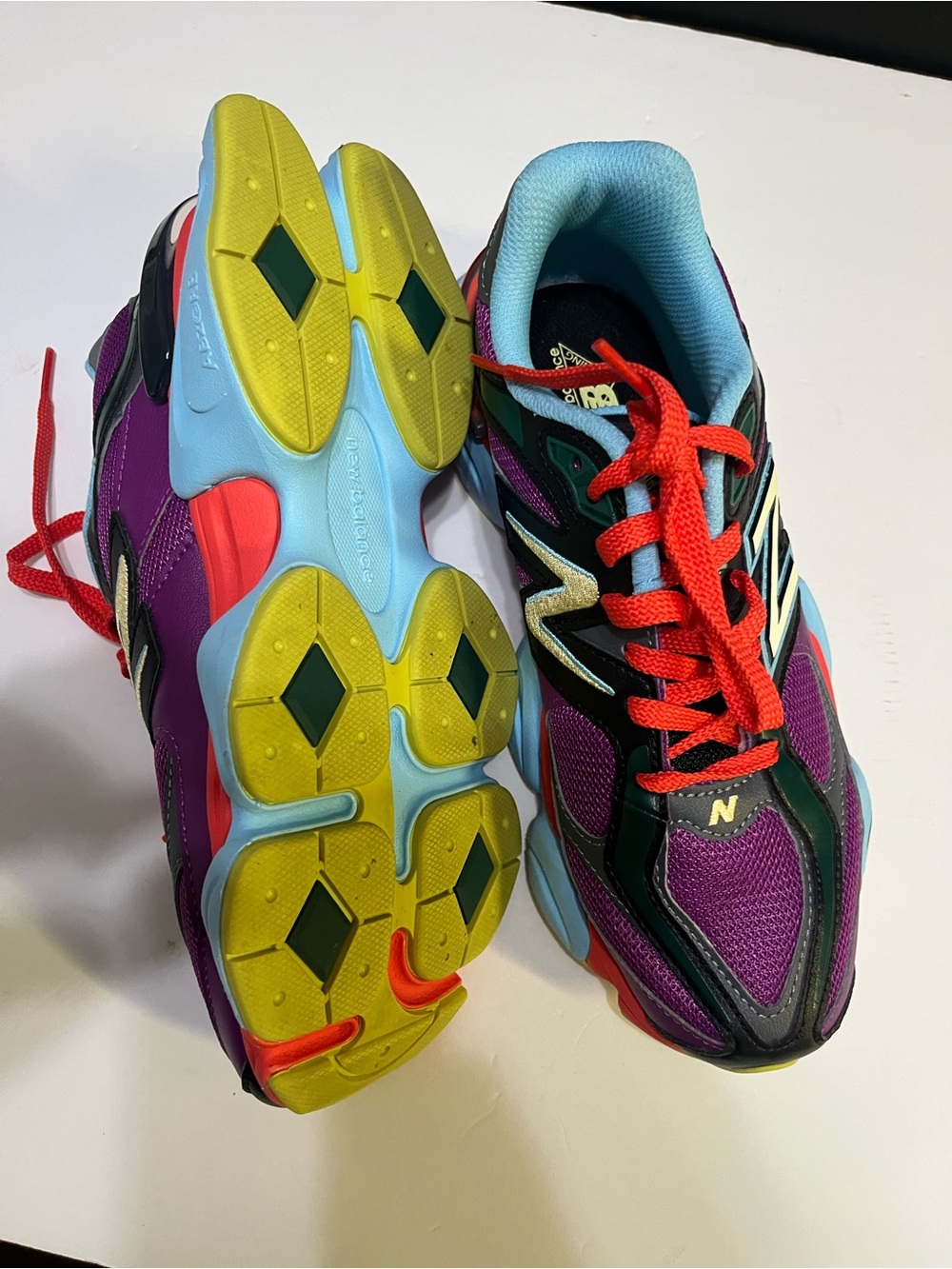 New Balance Multicolor Running Sneakers - Purple, Teal & Red - Picture 12 of 14